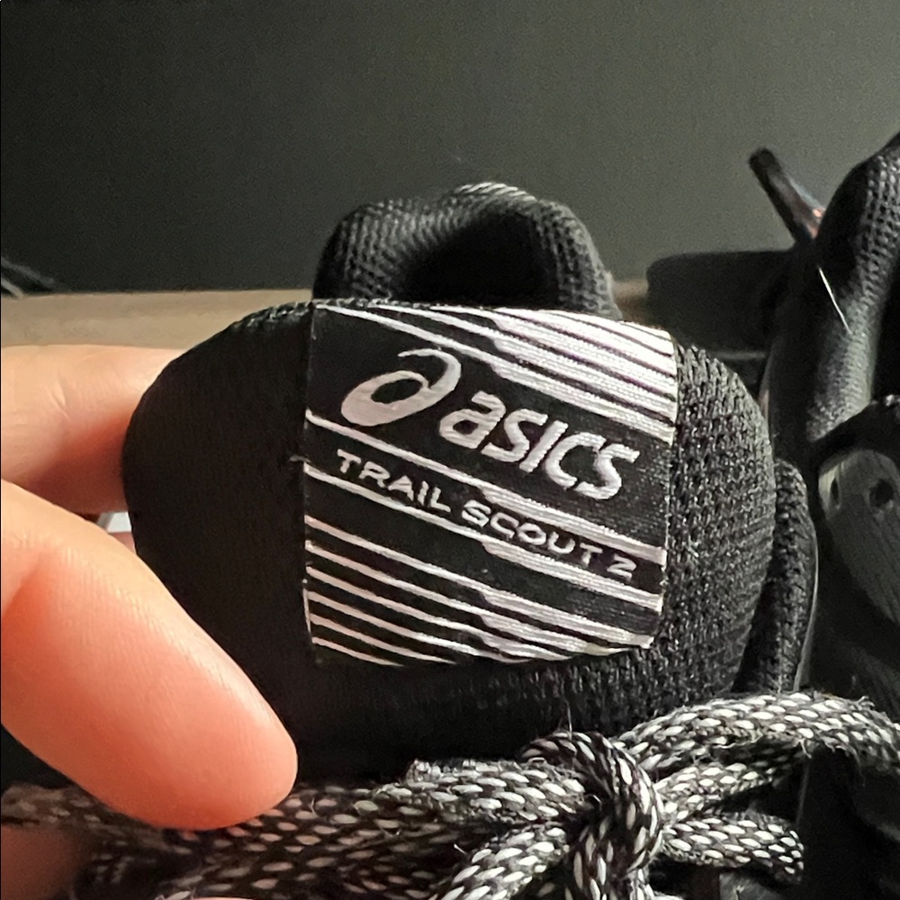 Asics Trail Scout 2 Black, Grey and Orange running Sneakers - Picture 6 of 7